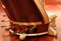 The pedals of the grand harp